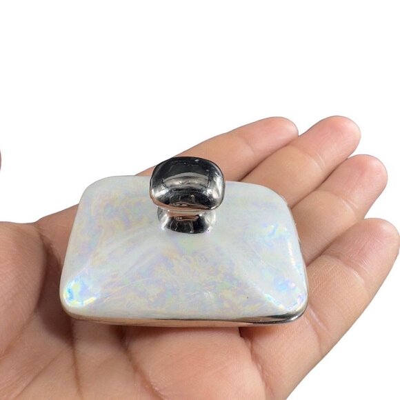 Vintage Germany Porcelain Ohme Sugar And Creamer W Tray Set 3 Signed J G Beard - Picture 12 of 16